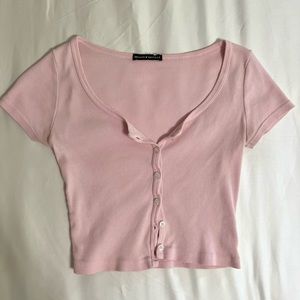pink crop top
